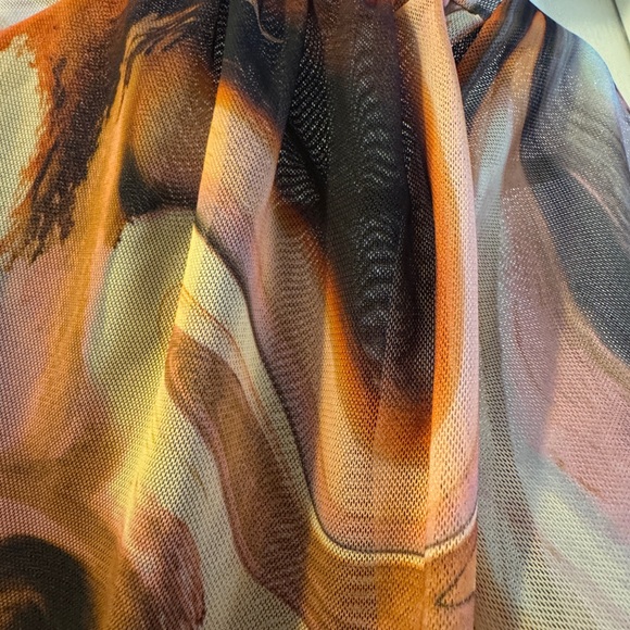 Zara Women's Multicolor Swirl Top - Picture 2 of 4